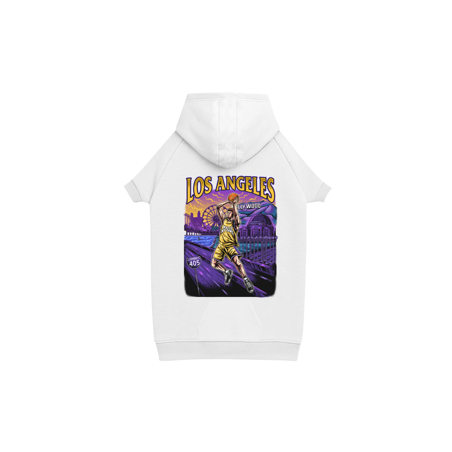 Dog Los Angeles Basketball Hoodie