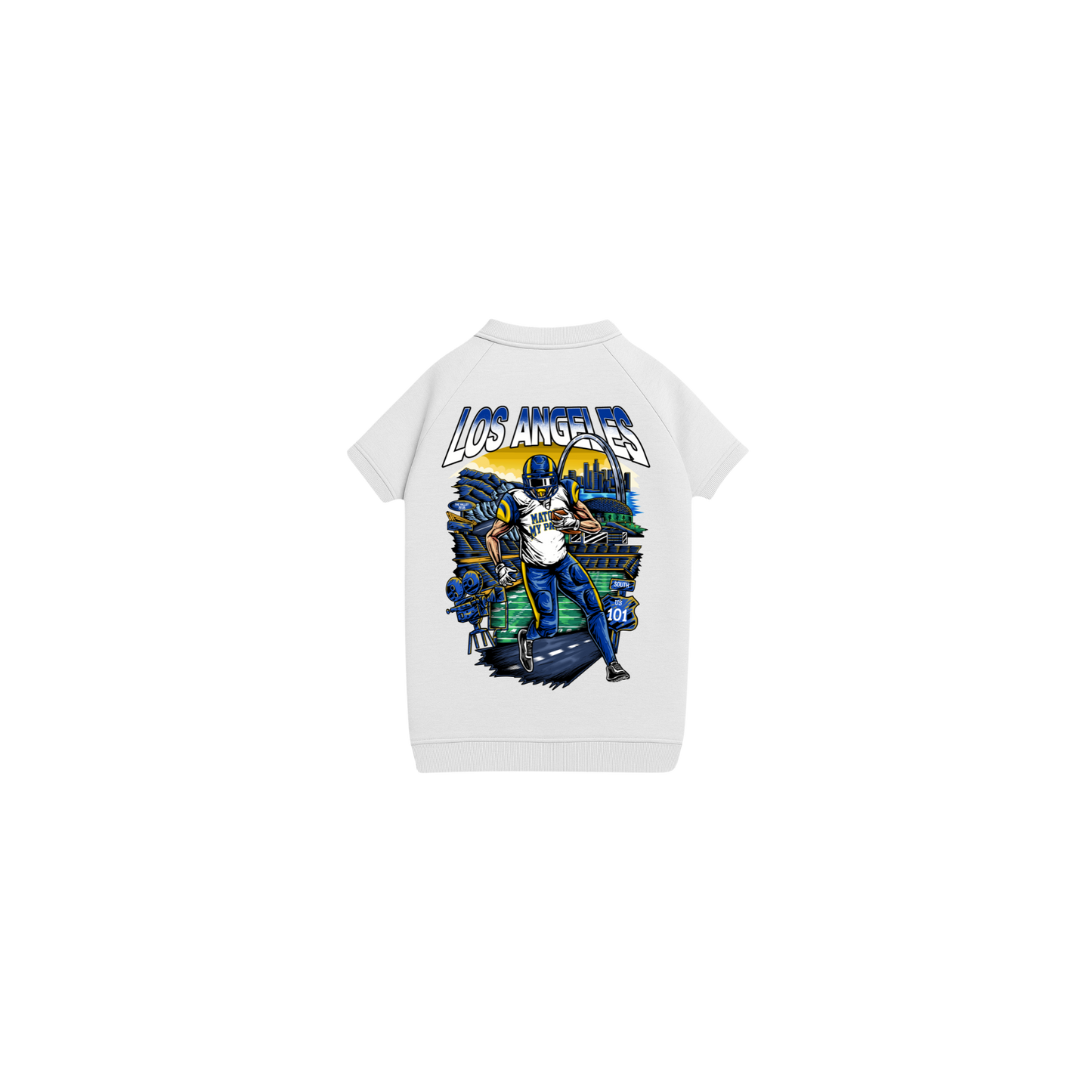 Dog Los Angeles Football T-Shirt