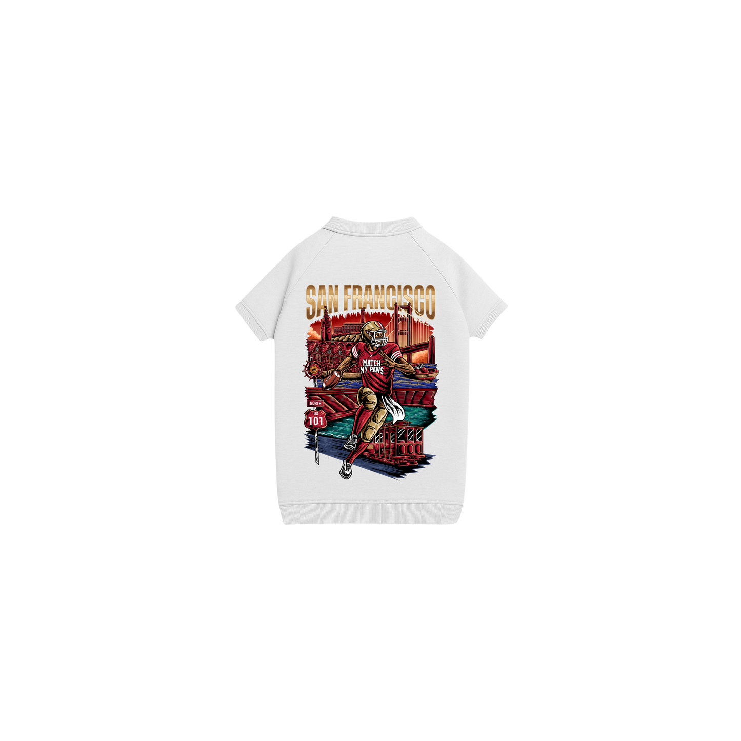 Dog San Francisco Football T-Shirt