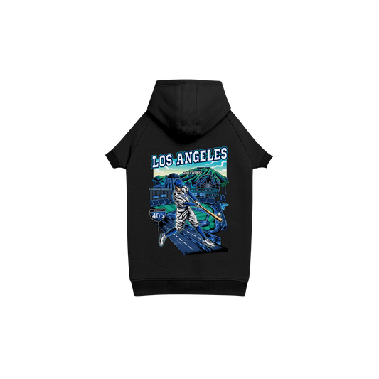 Dog Los Angeles Baseball Hoodie