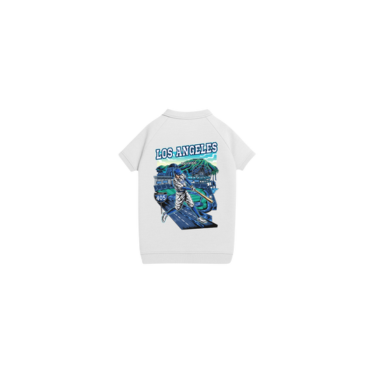 Dog Los Angeles Baseball T-Shirt