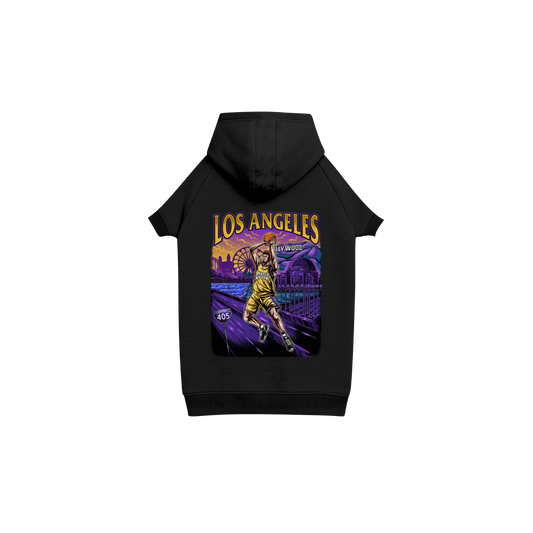 Dog Los Angeles Basketball Hoodie