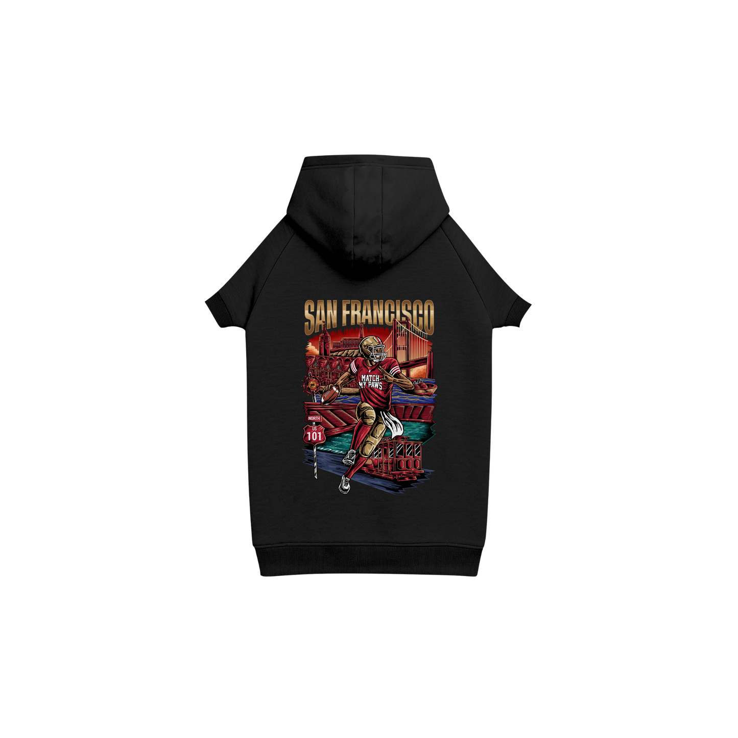 Dog San Francisco Football Hoodie