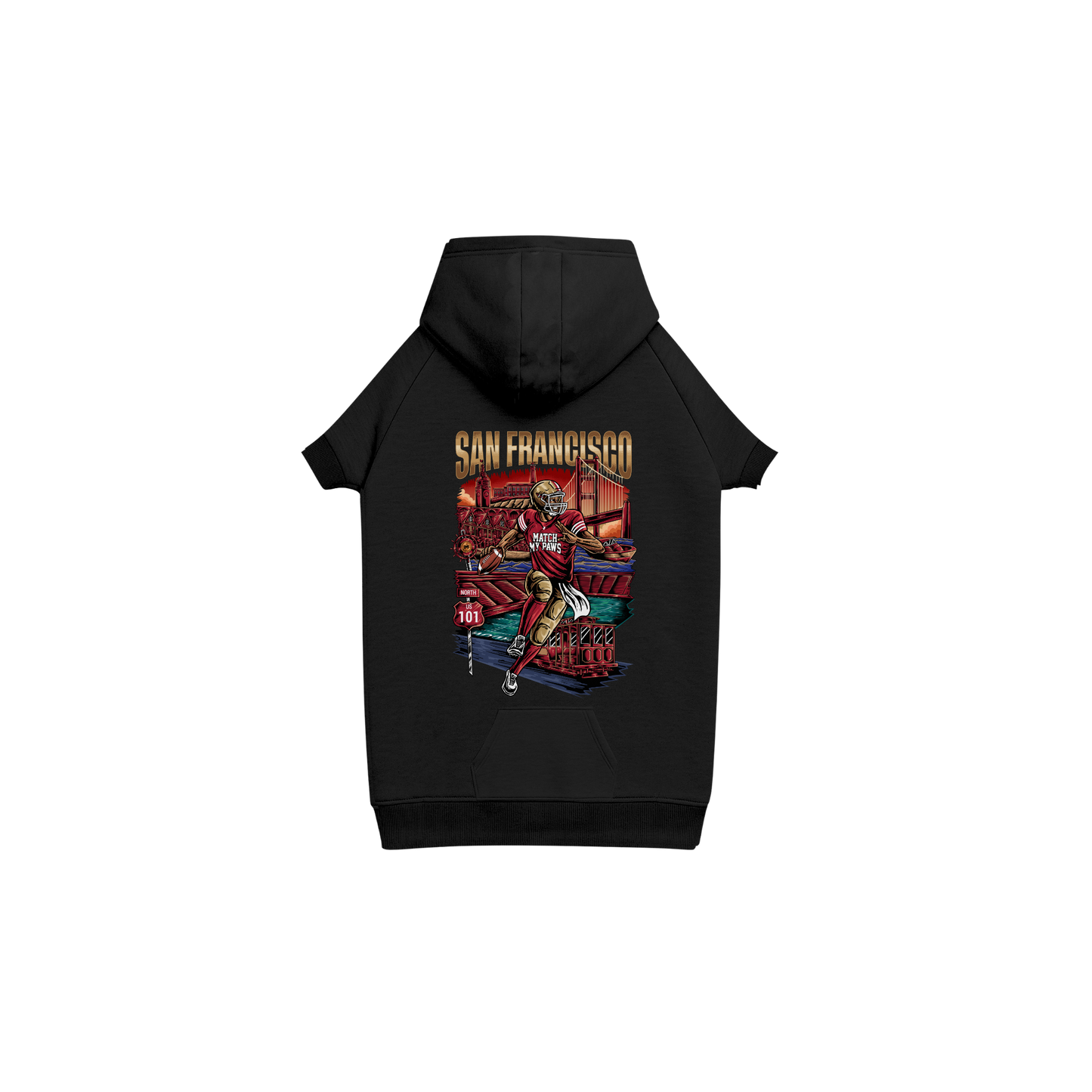Dog San Francisco Football Hoodie