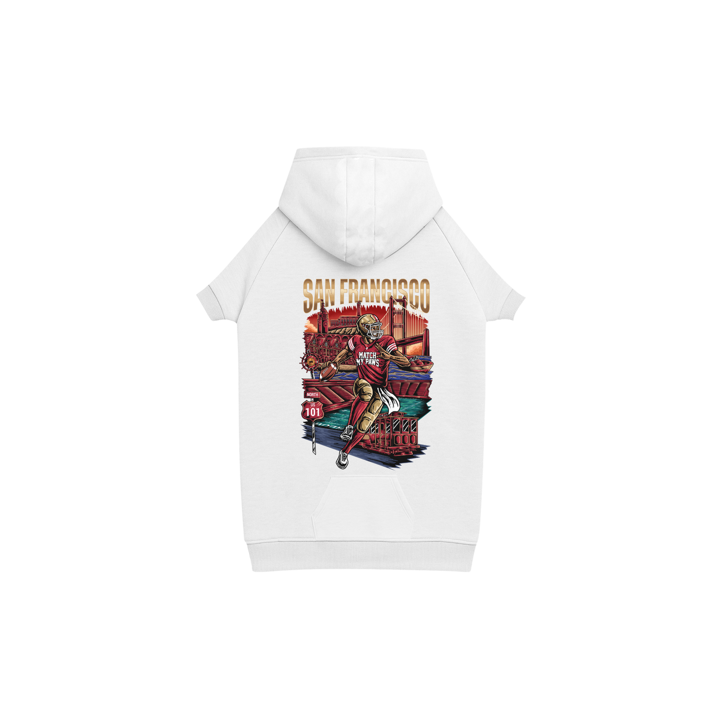 Dog San Francisco Football Hoodie